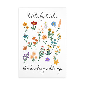 Little by little the healing adds up - Postcard